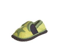 kitz-pichler Hausschuhe "Bobby - Stern" in Hellgrün - Größe 27 | Kinderhausschuhe
