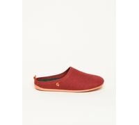 Gottstein Filzhausschuh Wool Slide-in für Damen & Herren - Hausschuh aus 100% Schurwolle mit anatomisch geformter Einlegesohle - Pantoffel mit Gummi-Sohle für Drinnen & Draußen Re-Red/Orange | 40