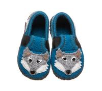 kitz-pichler Hausschuhe "Wolf" in Blau - Größe 24 | Baby Hausschuhe