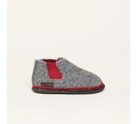 Kitz-Pichler Hütten-Chelsea Kids | Kinder Filz-Hausschuh | Farbe Grau| Hüttenschuh in Größe 30 Graumele/Rot 30