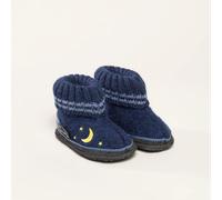 Kitz-Pichler Kauns Mond+Sterne | Kinder Hausschuh | Farbe Ink Blue Mele | Pantoffel in Größe 27 Ink Blue Mele 27
