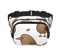 Kiwi Birds niedliche Bauchtasche, verstellbare Umhängetasche, große Hüfttasche, Reisegürteltasche, Unisex, Bauchtasche