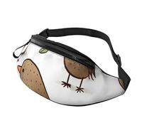 Kiwi Gürteltasche mit Vögeln für Herren und Damen, modisch, zum Laufen, wasserdicht, Crossbody-Tasche, Überall, Gürteltasche mit verstellbarem Riemen, Sport-Hüfttasche für Reisen