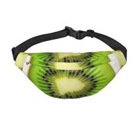 Kiwi Slice Bauchtasche für Damen und Herren, modische Hüfttasche, überall Crossbody-Tasche, Geldbörse, Hüfttasche mit verstellbarem Riemen, wasserdichte Brusttasche für Reisen, Wandern, Sport,