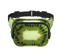 Kiwi Slice Bauchtasche, kleine modische Umhängetasche, leicht, für Damen und Herren, Laufen, Workout, Wandern, Reisen