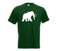 Kiwistar - T-Shirt - flaschengrün - Mammut Rüsseltiere Elefant Herren Funshirt Bedruckt Design Sprüche Spruch Motive - mit Motiv Bedruckt - Funshirt Design - Sport - Freizeit - Herren - XL