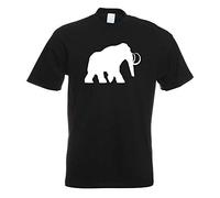 Kiwistar - T-Shirt - schwarz - Mammut Rüsseltiere Elefant Herren Funshirt Bedruckt Design Sprüche Spruch Motive - mit Motiv Bedruckt - Funshirt Design - Sport - Freizeit - Herren - XL