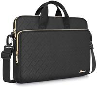 KIZUNA 14 Zoll Laptoptasche Notebook Tasche Laptop Hülle für MacBook Air 15 M2/14 Lenovo IdeaPad Flex 5/14" IdeaPad 3i/Yoga Slim 7 Pro X/Flex 14/HP EliteBook 840 G5/Dell Sleeve Shoulder Bag,Schwarz