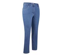 Stretch-Hose KJBRAND "Betty", Damen, Gr. 52, N-Gr, blau (denim bleached), Denim/Jeans, Obermaterial: 78% Baumwolle, 18% Polyester, 4% Elasthan, gerade lang, Hosen, super Stretch (79619234-52) denim bl