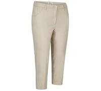 Caprihose KJBRAND "Betty 7/8", Damen, Gr. 50, N-Gr, beige, Web, Obermaterial: 60% Baumwolle, 37% Polyamid, 3% Elasthan, Basic schmal, Hosen Caprihose, Sommerhose (62229122-50) beige