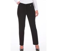 KjBRAND "Hose Bea in Bi-Stretch Kammgarnoptik mit Bügelfalte" Sommerhose, ideal für kräftige Oberschenkel (98127909-26) schwarz