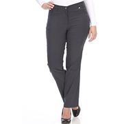 5-Pocket-Hose KJBRAND "Betty Bengaline", Damen, Gr. 52 (26), K-Gr, blau (marine), Web, Obermaterial: 80% Viskose, 17% Polyamid, 3% Elasthan, bequem lang, Hosen 5-Pocket-Hose, in bequemer Form (2395075