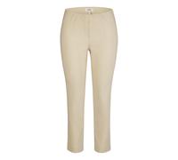 Stoffhose KJBRAND "Susie XS Ankle Bengaline", Damen, Gr. 48 (24), K-Gr, beige, Web, Obermaterial: 80% Viskose, 17% Polyamid, 3% Elasthan, skinny fit knöchellang, Hosen Stoffhose, Sommerhose mit Schlup