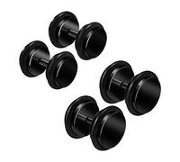 KJM FASHION 4 Stück Fake Plug Piercing Schmuck Mehr Größen, Metall, Gummi, keine Angabe