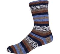 KK-Kollektion Sensitive Socks Color 77 - braun/beige/blau/schwarz