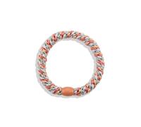 KKNEKKI Haargummi Zopfgummi - Altrosa Light Apricot Silber Weiß Glitzer Perle Apricot