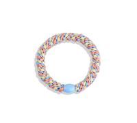 KKNEKKI Haargummi Zopfgummi - Babyblau Pfirsich Pastellgelb Glitzer Perle Hellblau