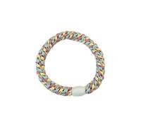 KKNEKKI Haargummi Zopfgummi - Mint Altrosa Pastellgelb Beige Glitzer Perle Weiß
