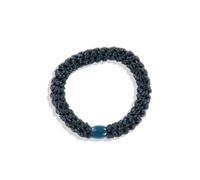 KKNEKKI Haargummi Zopfgummi - Navy Petrol Glitzer Perle Petrol