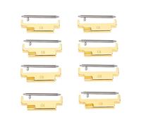 KKPLZZ 4 Paar Uhrenarmband-Adapter Als Ersatz für 18 Bis 22 Mm Galvanik-Metall-Uhrenarmband-Verbindungsadapter