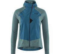Klättermusen Women's Hugin Zip Hoodie Frost Green/Monkshood Blue S