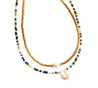 Klaisy Halskette mit Seestern-Perlen, doppellagig, für trendige Damen und Erwachsene, 2 Stück, Einheitsgröße, Wie beschrieben, Wie beschrieben