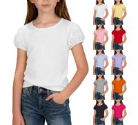 Klamotten Teenager mädchen Sommer Tops Spring Tops topmodel federmappe Tshirt mädchen top t Shirt weiß Kinder y2k top Kleidung t Shirts gelbes Tshirt weiße Tshirts Kinder clean Girl Clothes Oberteile