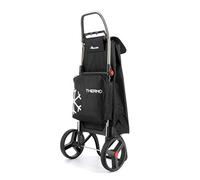Klappbarer Einkaufstrolley Rolser I-Max Thermo Zen 2 große Räder - Schwarz
