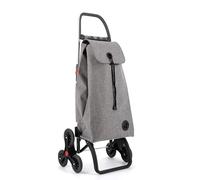 Klappbarer Einkaufstrolley Rolser I-Max Tweed 6 Räder Treppensteiger - Grau