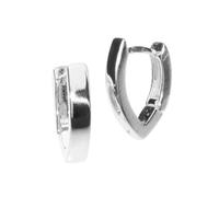 Klappcreolen OSTSEE-SCHMUCK "- Babsi 17.38 - Silber 925/000 -" Gr. 17, silber (silber 925, silberfarben, weiß), Ohrringe, Damen, 17, Klappcreolen (20383303-17) silber 925, silberfarben, weiß