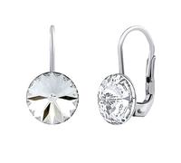 Klare Ohrringe aus Silber 925 mit Swarovski® Crystals 8 mm