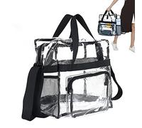 Klare Tragetaschen,durchsichtige tasche,transparente tasche,Klare Kulturtasche,Klarer Rucksack für Männer und Frauen,Durchsichtige Taschen vom Stadion zugelassen,perfekt für Arbeit,Schule,Sportspiele