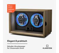 Klarstein Brienz 2 Uhrenbeweger | 4 Modi | leise | Holzoptik | Flexibles Kissen Brienz 2 Uhrenbeweger - Stilvolles Design und leiser Betrieb