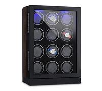 Klarstein Klagenfurt Uhrenbeweger, für 12 Automatikuhren, Links-Rechts-Lauf, max. 2200 Umdrehungen/Tag, Sichtfenster, pianoschwarz