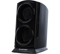 Klarstein Uhrenbeweger, Automatik-Uhrenbeweger, Watch Winder, für Automatikuhren, Leiser Automatischer Platz für 2 Uhren, LED Beleuchtung, 3 Drehmodi, 4 Rotation, Schwarz