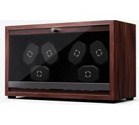 Klarstein Brienz 6 Uhrenbeweger, 6 Uhren, 4 Modi, Holz-Optik, blaue Innenbeleuchtung