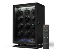 Klarstein Verdon 12 Uhrenbeweger 12 Uhren 3 Modi 5 Geschwindigkeiten LED Fernbedienung Verdon 12 Uhrenbeweger | 12 Uhren | 3 Rotationsmodi | 5 Drehgeschwindigkeiten | LED-Beleuchtung | leiser Betrieb