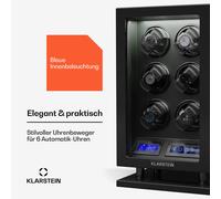 Klarstein Verdon 6 Uhrenbeweger 6 Uhren 3 Modi 5 Geschwindigkeiten LED Fernbedienung