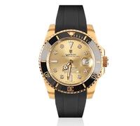 Klassische 8215 Automatische Mechanische Männer Uhren Edelstahl Saphirglas Tauchen Goldene Uhr, V 8, KLASSISCH