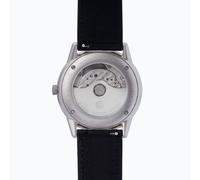 Klassische Automatikuhr - Edelstahlgehäuse Schwarz