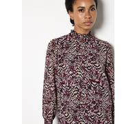 Klassische Bluse APRICOT "Chiffonbluse", Damen, Gr. XL (42), pink, gewebt, Obermaterial: 100% Polyester PES., normal, gesmokt, Blusen Bluse, mit Animal-Print (39502414-42) pink