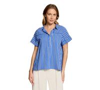 Klassische Bluse BETTY BARCLAY "Damen mit Kragen", Damen, Gr. 36, blau (blau, weiß), Obermaterial: 86% Viskose, 14% Polyamid, gerade normal, Blusen (13004101-36) blau, weiß