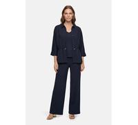 Klassische Bluse BETTY BARCLAY "Damen mit Tunnelzug", Damen, Gr. 36, blau (dunkelblau), Obermaterial: 99% Polyester, 1% Elasthan, figurumspielend normal, Blusen Bluse (46346502-36) dunkelblau