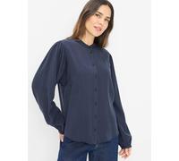 Klassische Bluse BRAX "Style VALERIA", Damen, Gr. 34, navy, Web, 100% Lyocell, Blusen (87128101-34) navy