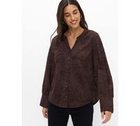 Klassische Bluse BRAX "Style VELIA", Damen, Gr. 42, dunkelbraun, Blusen Bluse (45944859-42) dunkelbraun