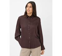 Klassische Bluse BRAX "Style VIC", Damen, Gr. 46, braun (dunkelbraun), 100% Viskose, Blusen (37459968-46) dunkelbraun