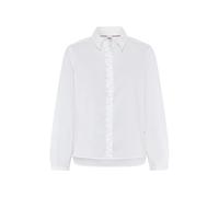 Klassische Bluse BRAX "Style VIC FRILL", Damen, Gr. 42, weiß, Web, 100% Baumwolle, Blusen Bluse (56204238-42) weiß
