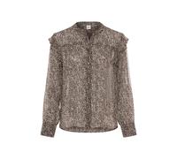 Klassische Bluse BRAX "Style VIOLET", Damen, Gr. 40, taupe, Web, 100% Viskose, Blusen Bluse (98835707-40) taupe