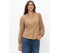Klassische Bluse BRAX "Style VIOLET", Damen, Gr. 42, braun, Blusen Bluse (46789038-42) braun