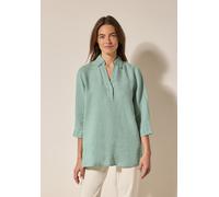 Cecil Damen Leinen-Longbluse in Grün, Gr: M